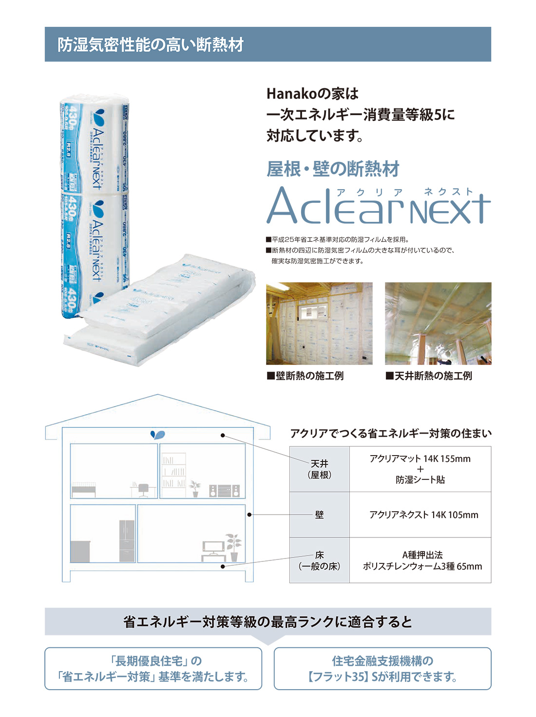 防湿機密性能の高い断熱材